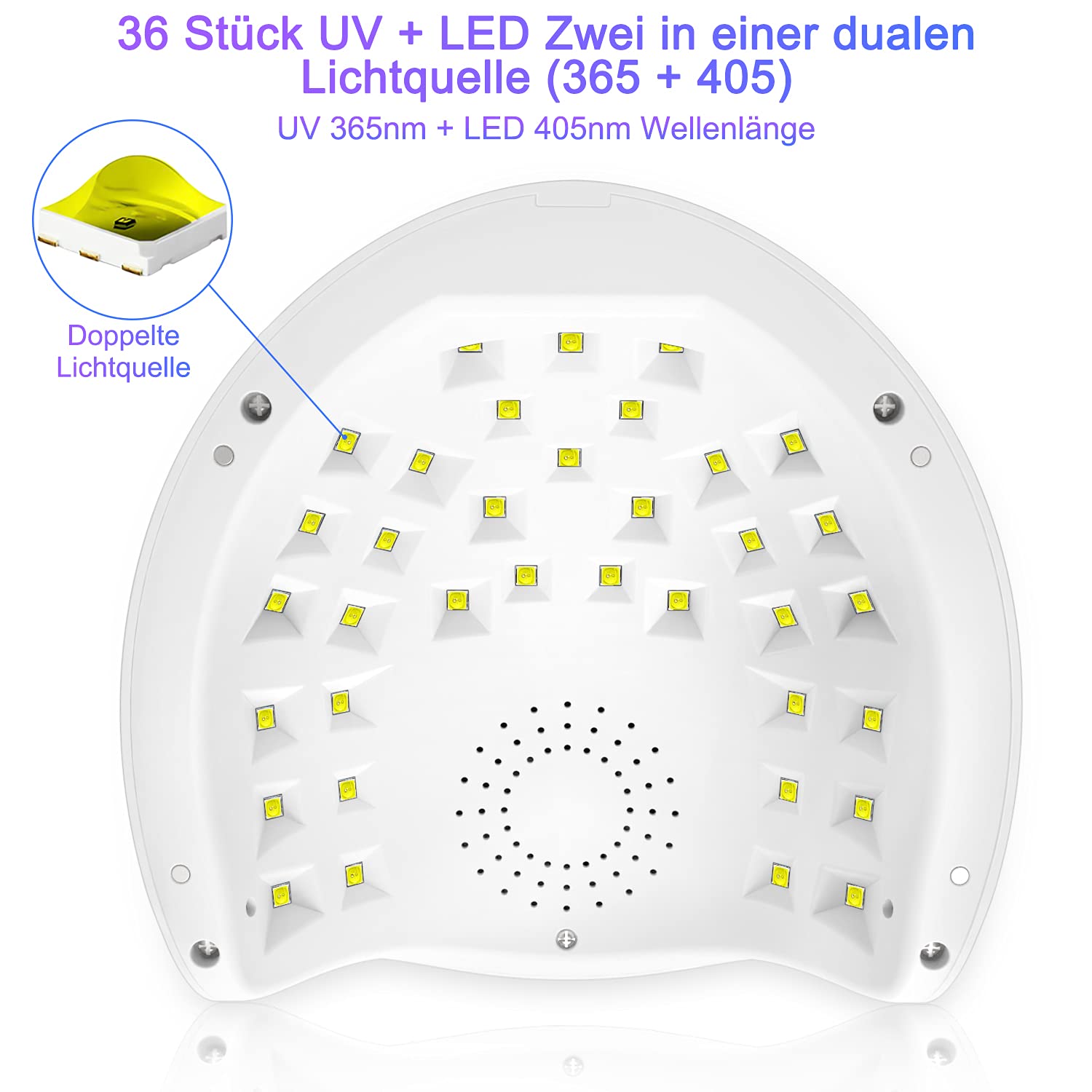 Detalle 2 de NAILGIRLS LED UV Lampe 150W Nagellack-Trockner