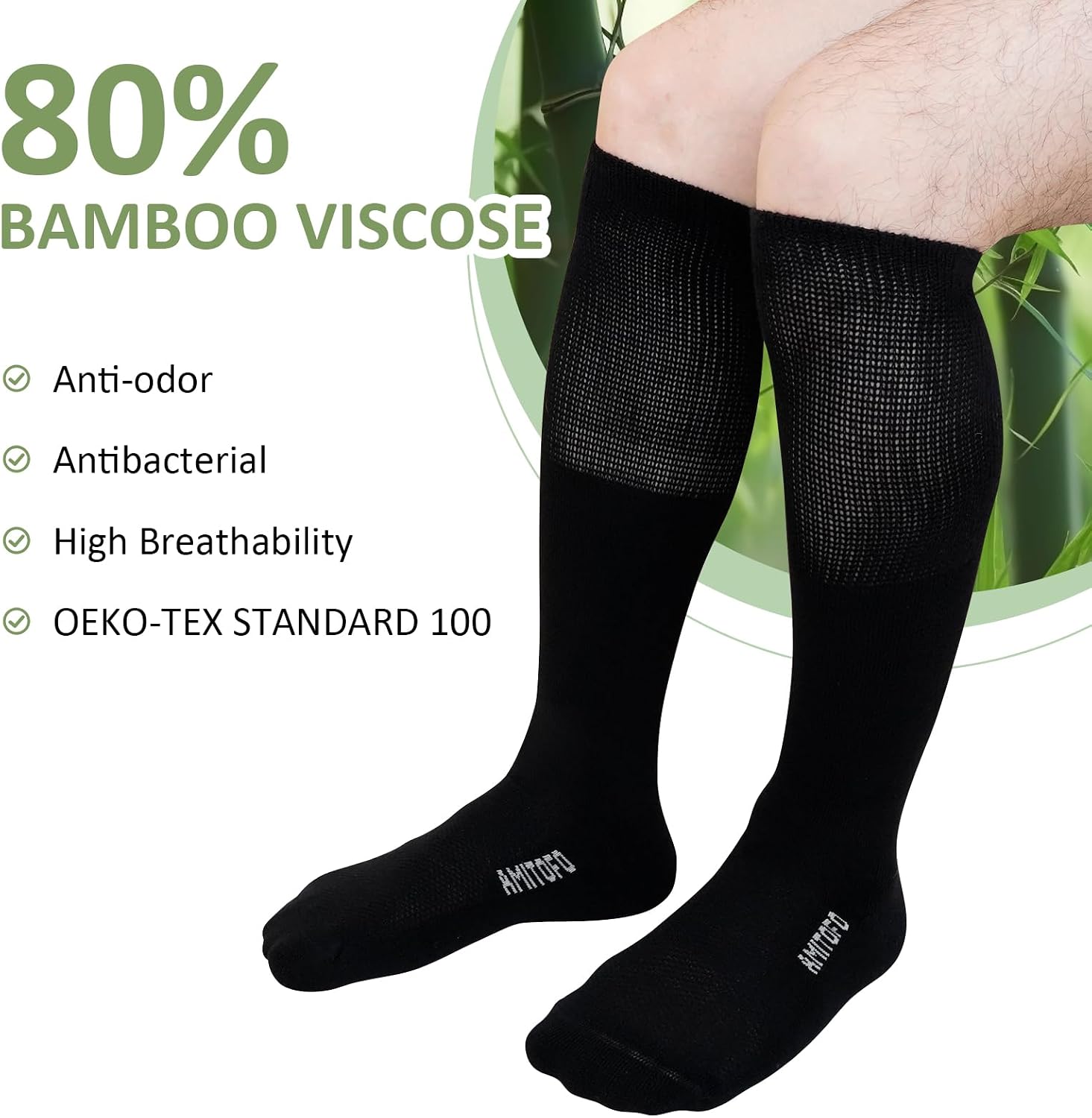 Thumbnail 4 de ZAKASA Calzini diabetici bambù al ginocchio