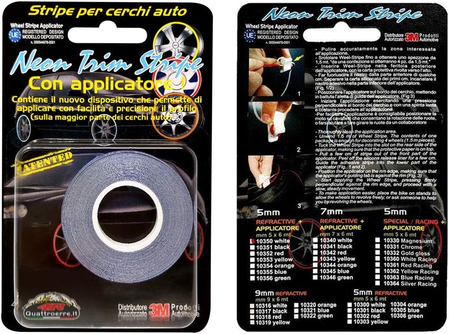 Thumbnail 1 de 4R Quattroerre.it 10305 Rotolo Strisce Adesive in Gradazioni Blu 5 mm x 6 mt