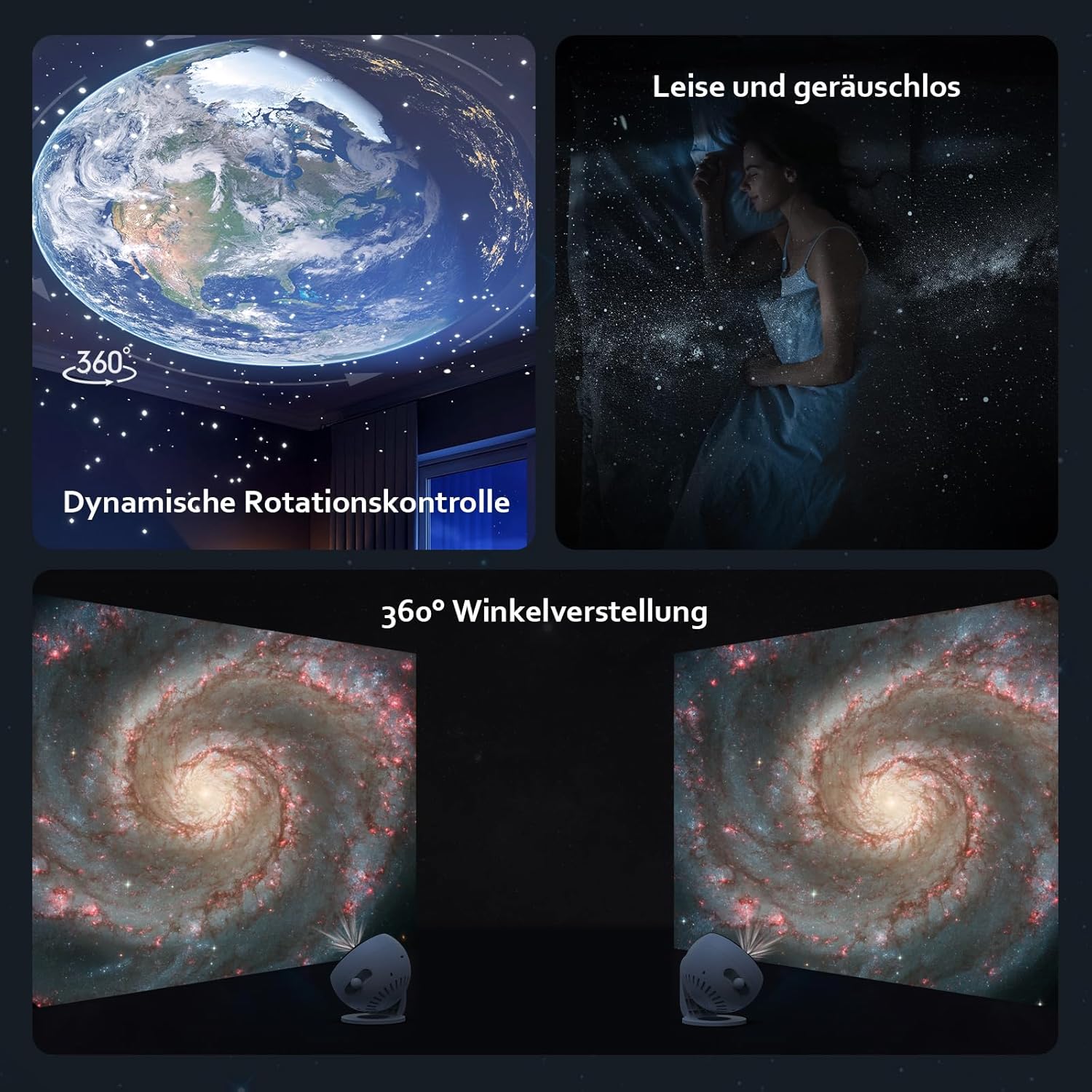 Thumbnail 4 de Ainael Sternenhimmel Projektor Galaxy Pro Nachtlicht 🌌