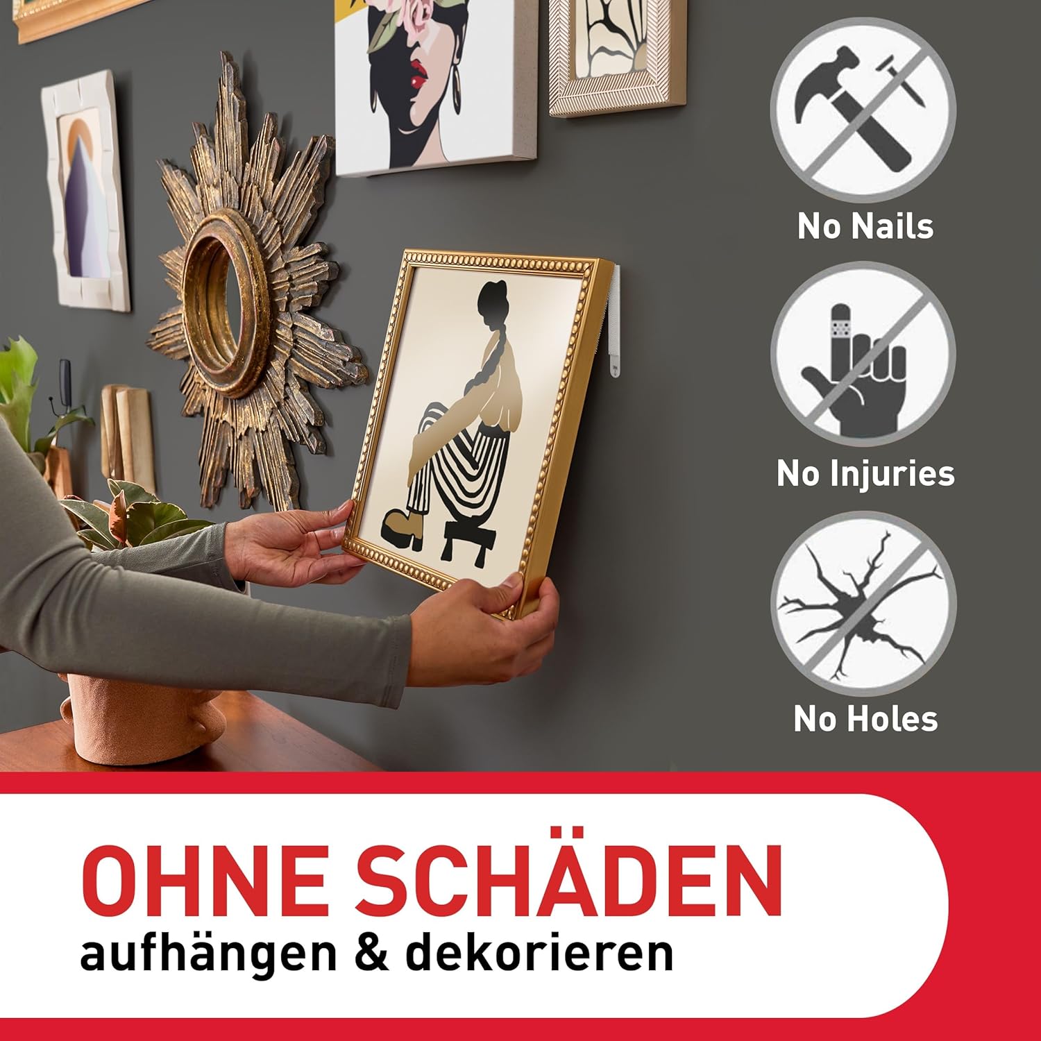 Thumbnail 1 de Command Klebestreifen – Vorteilspack XL für schweres Gewicht, 20 Strips, Weiß