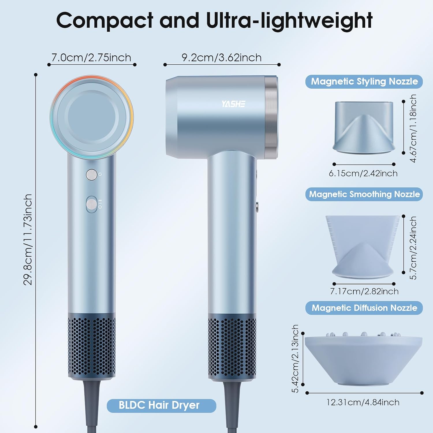 Thumbnail 6 de YASHE hair dryer 110,000 RPM high-speed
