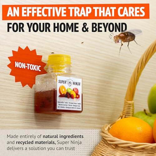 Thumbnail 7 de Super Ninja Fruit Fly Traps for Indoors — 4 Pack, Safe, Effective Indoor Fly Control