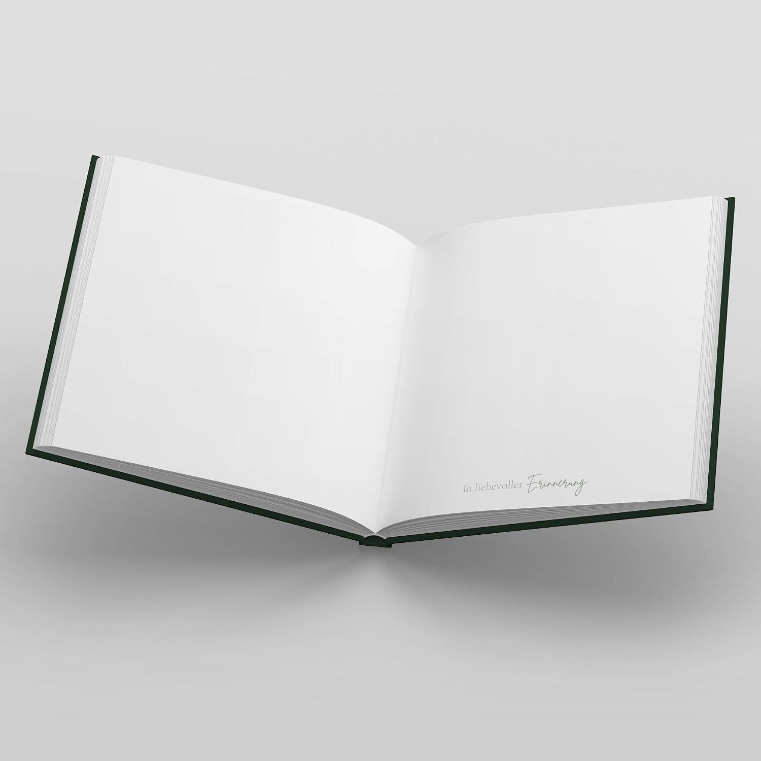 Detalle de LEAF & GOLD LG-Kondolenzbuch-Dunkelgruen condoleanceboek met harde kaft
