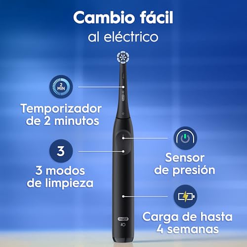 Detalle 2 de Oral-B iO 2 Cepillos de Dientes Eléctricos Negro y Rosa (Pack de 2)