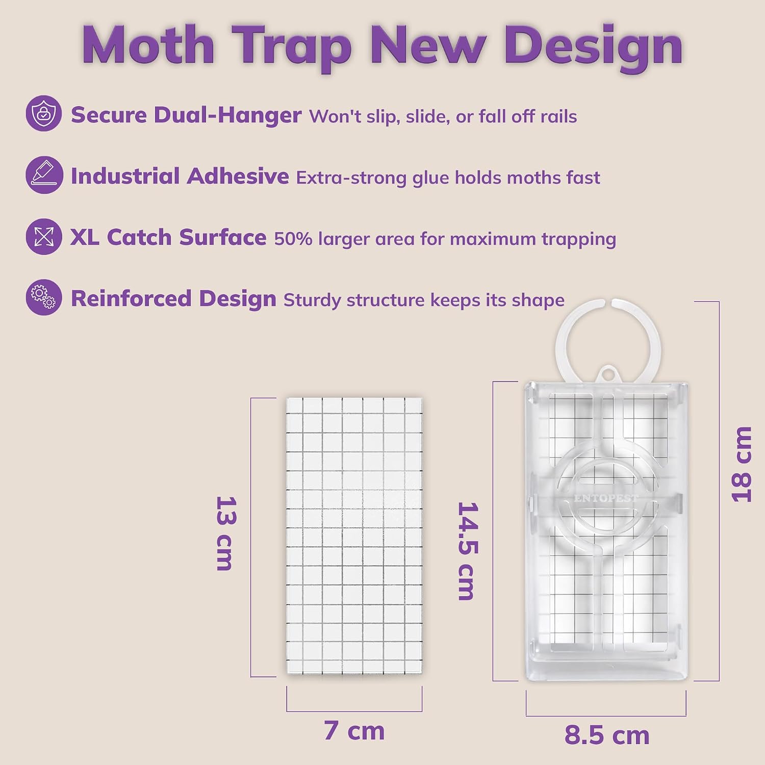 Detalle de 20-Pack Clothes Moth Monitoring Pads refill for wardrobes