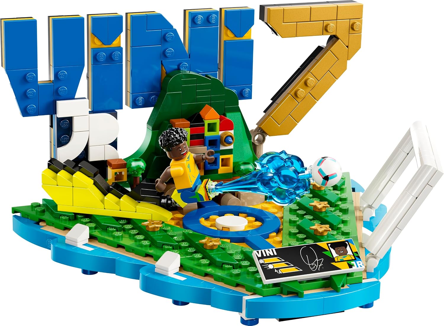 Detalle 2 de LEGO Editions Vini Jr. – Football Highlights 3D Display Model Kit (43027)
