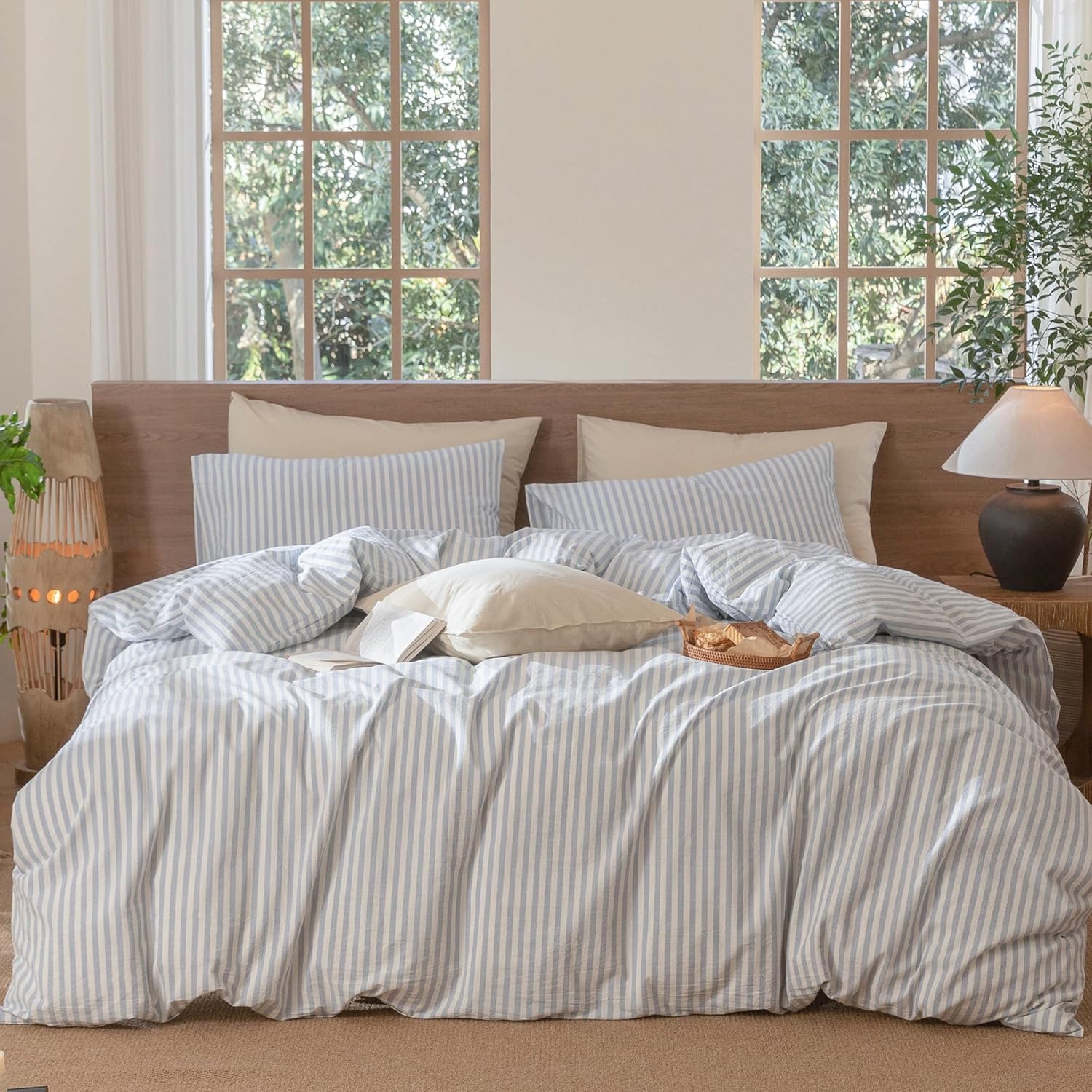 Detalle de MOOMEE MooMee Striped Duvet Cover Set 80x90
