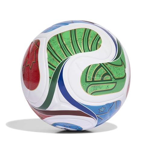 Detalle 2 de adidas Unisex FIFA World Cup 26 Trionda League Ball – Weiß/Team Royal Blue/Solar Blue/Power Red, Größe 5