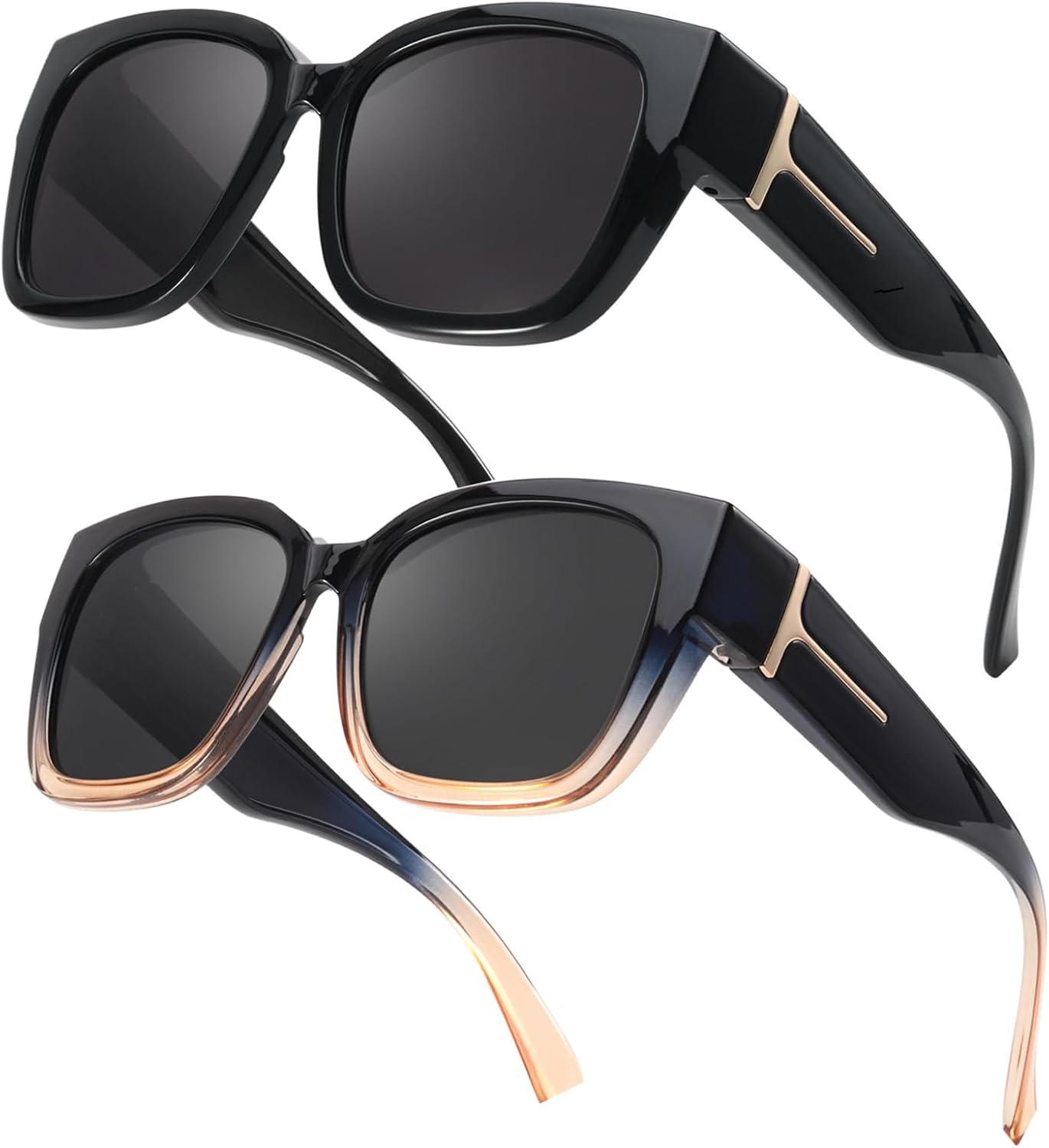 Detalle de Myiaur 2 Pack Over Glasses Sunglasses for Women – Polarised Oversized UV400, Driving & Outdoor
