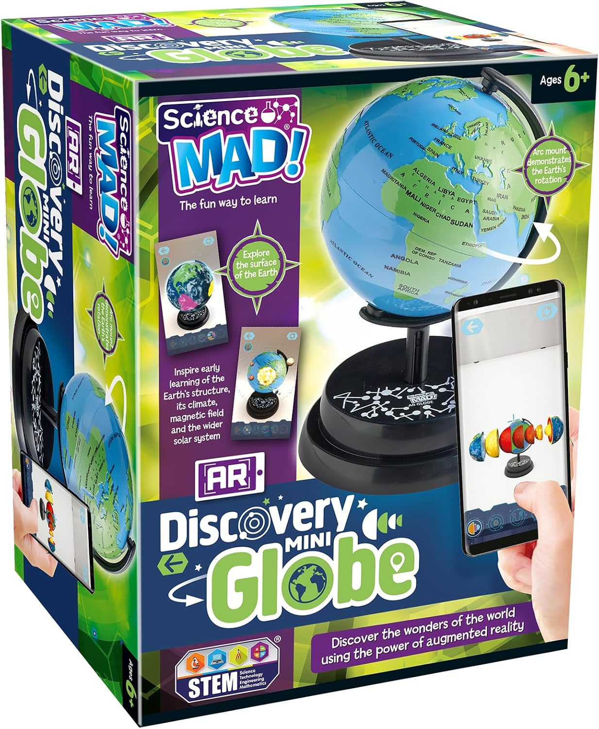 Detalle de Science Mad AR Mini Globe for Kids