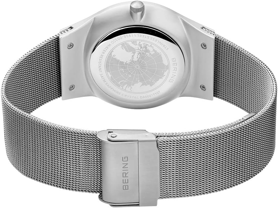 Thumbnail 4 de BERING Herren Quarz Uhr 11938 – 40 mm Edelstahlgehäuse, Saphierglas & Milanaisearmband