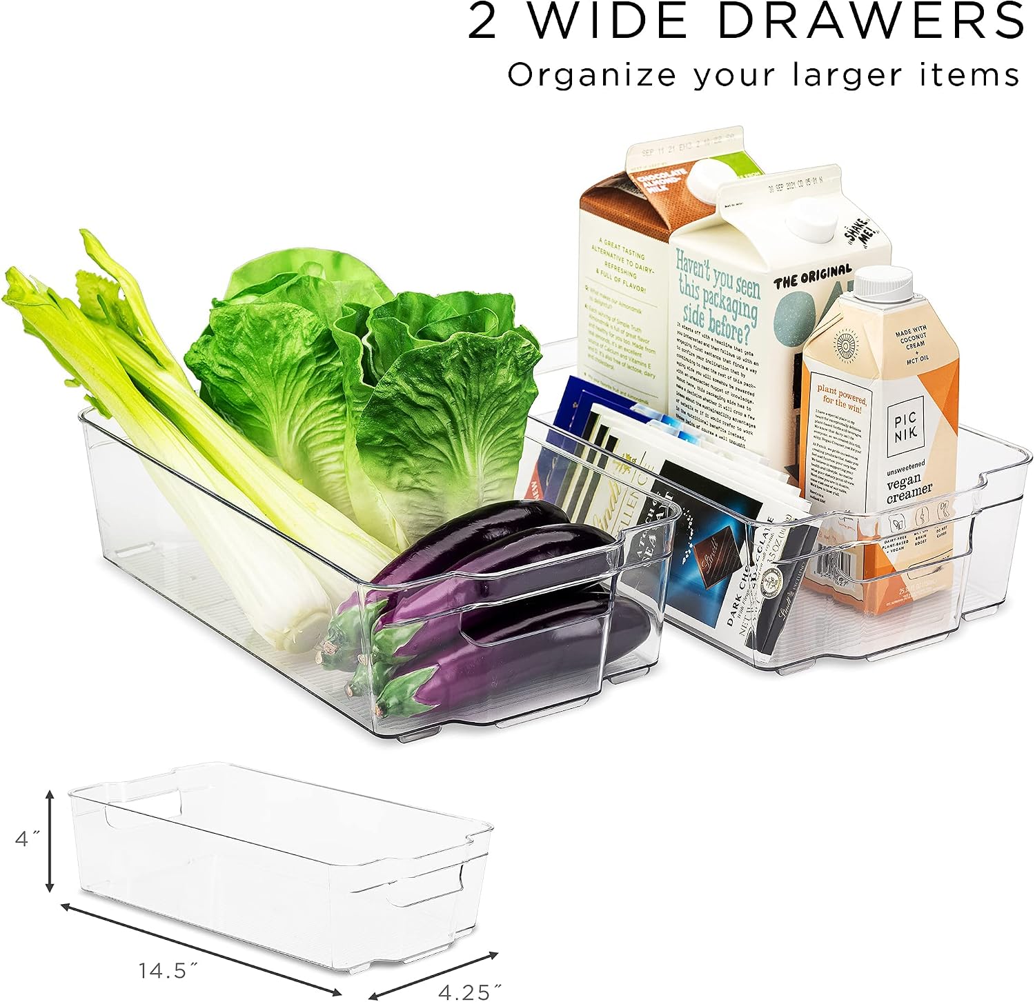 Thumbnail 4 de Sorbus Fridge Bins Stackable Organizer for Pantry