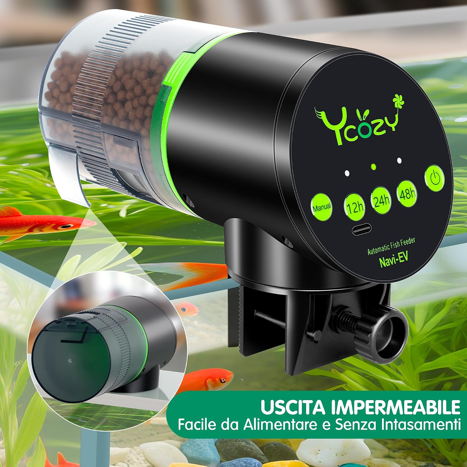 Thumbnail 4 de Ycozy Mangiatoia Automatica per Acquario programmabile 🎣