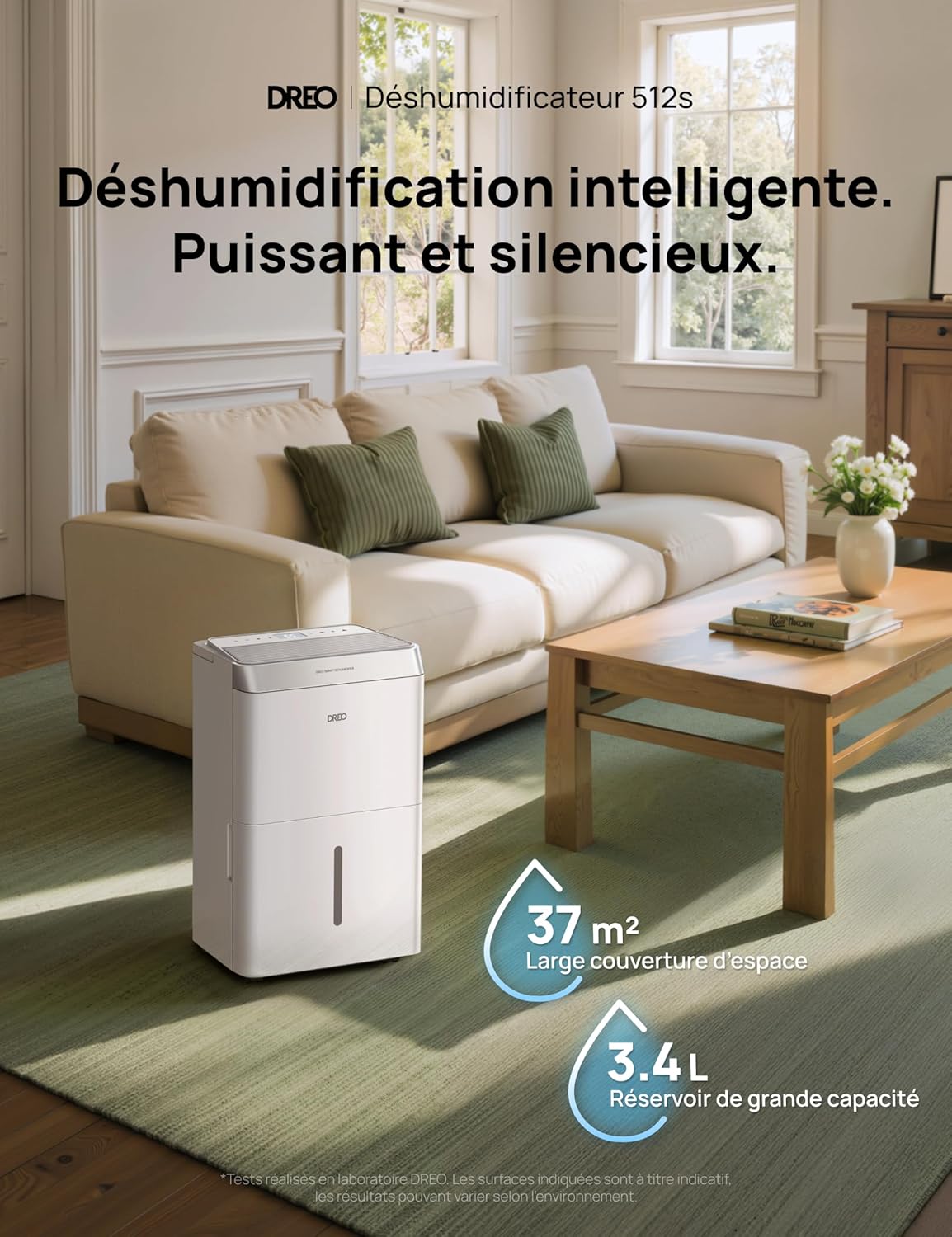 Detalle 2 de Dreo Déshumidificateur d’air 20L/jour