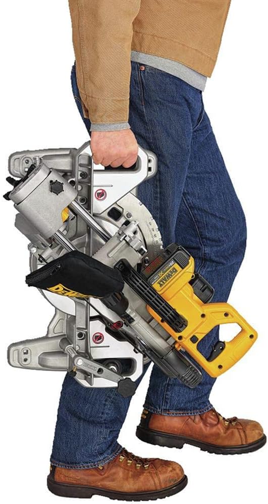 Detalle de DEWALT cordless mitre saw DCS361M1