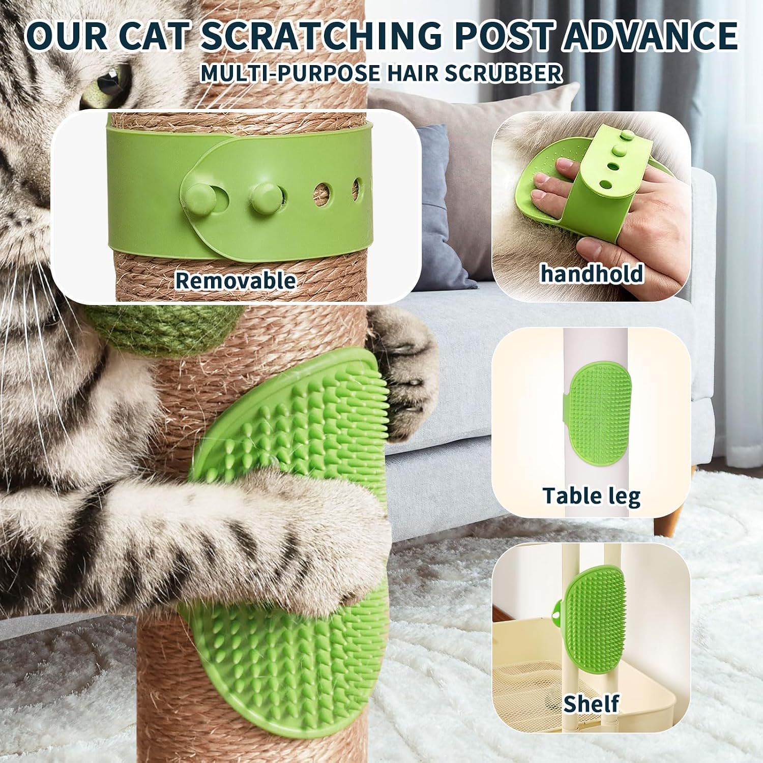Detalle de Meowoou 84 cm scratching post for cats