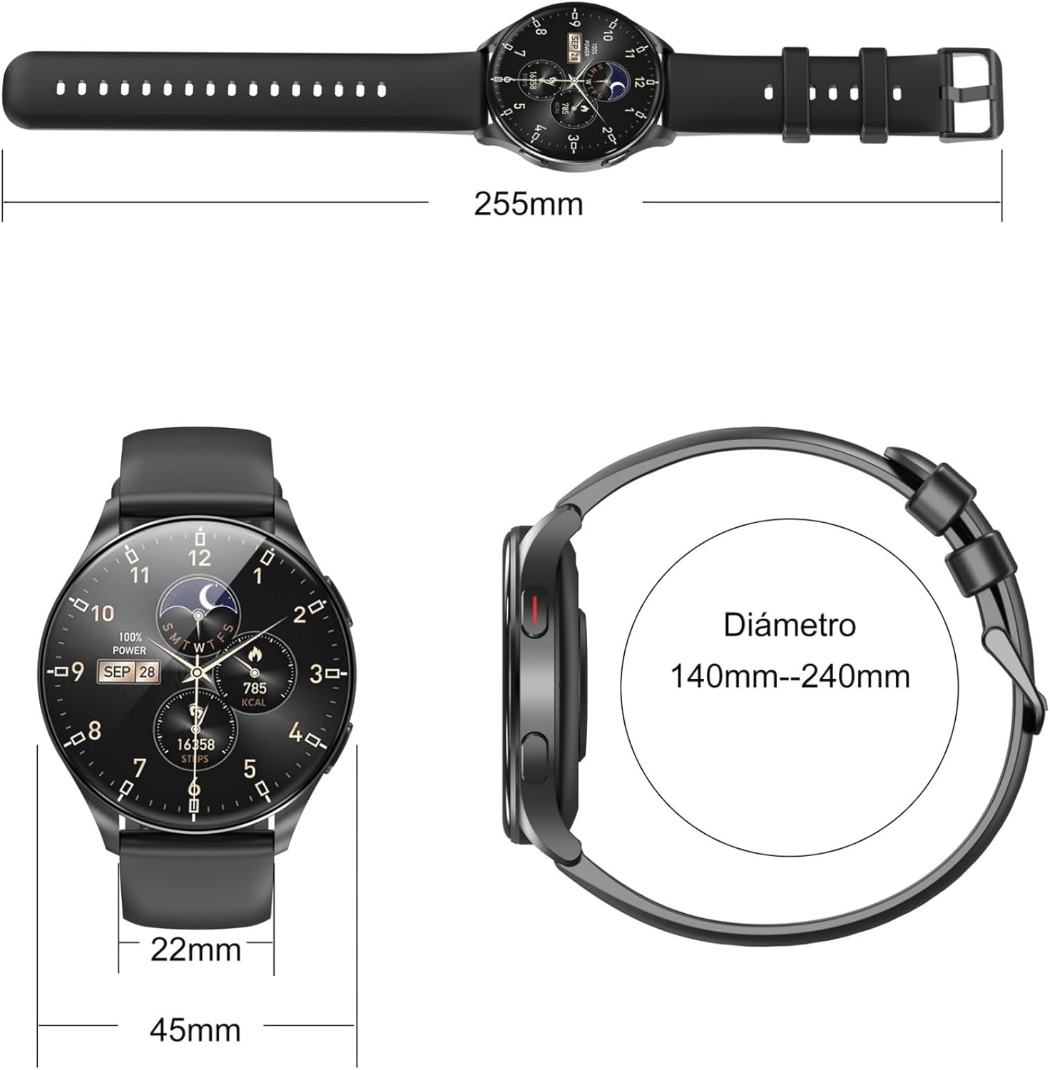 Thumbnail 6 de IOWODO Reloj Inteligente 1.43" AMOLED