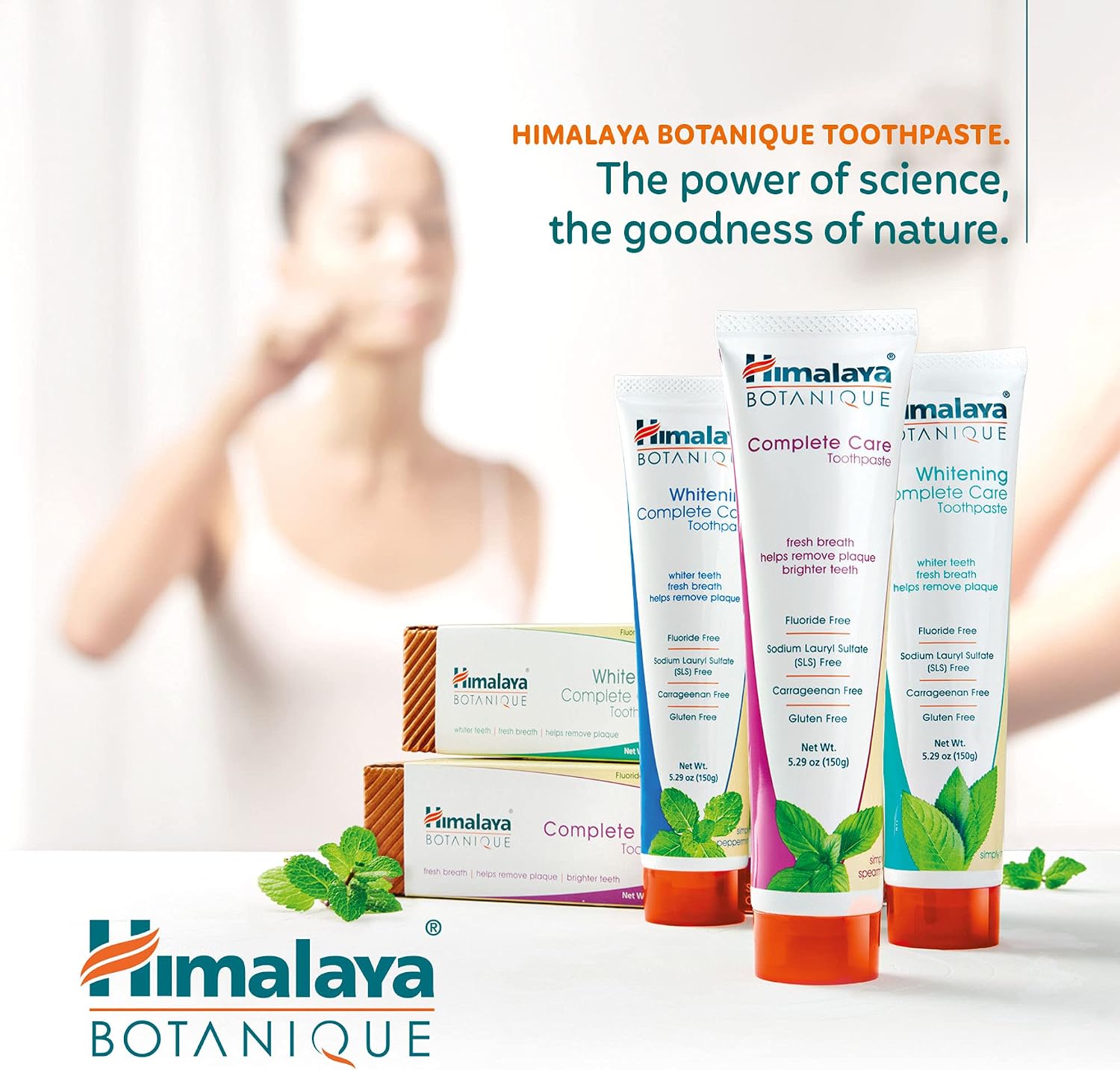 Detalle de Himalaya Botanique Simply Peppermint Toothpaste - 150 g