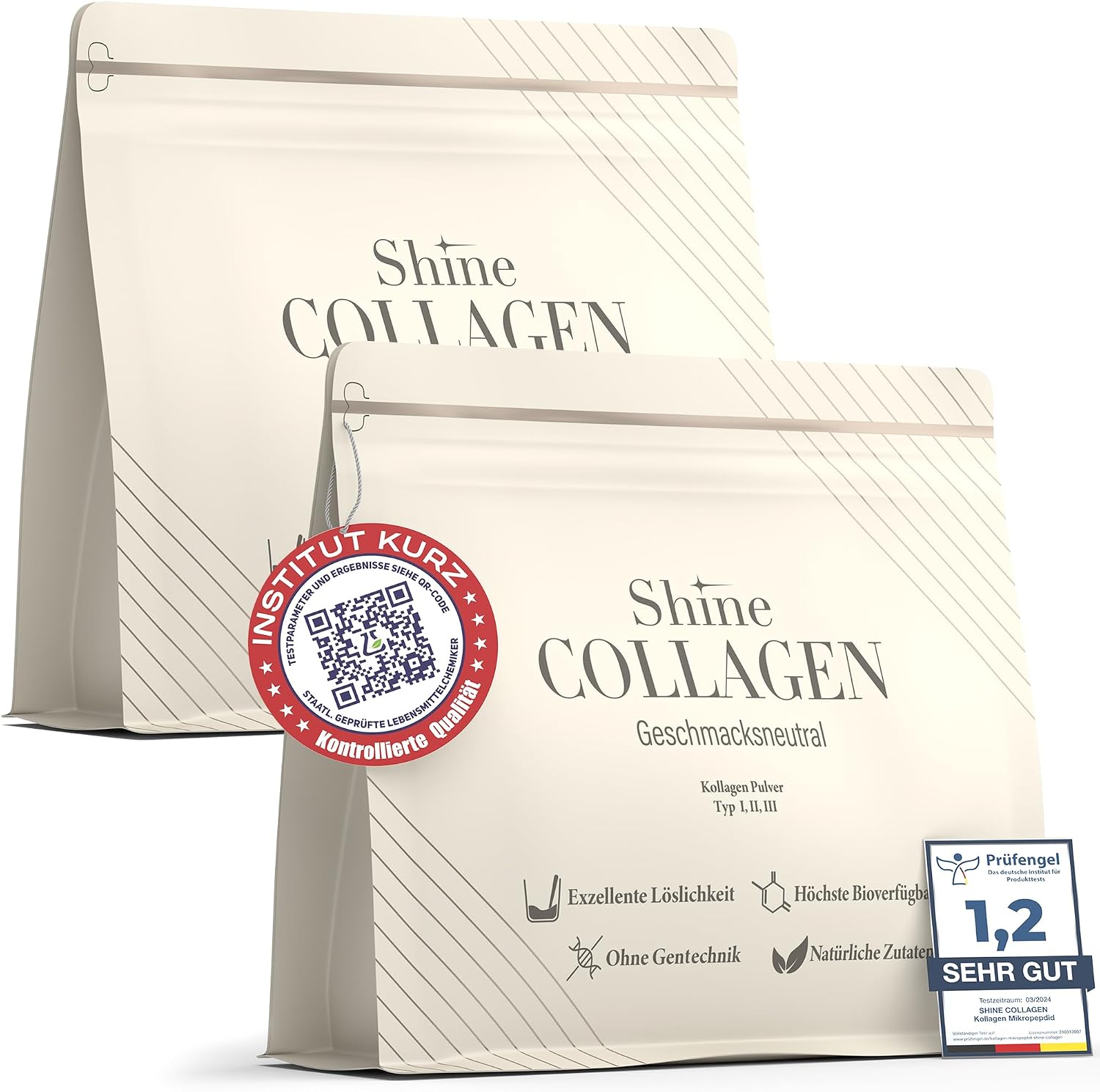 Thumbnail 6 de Shine Collagen Pulver 500 g – Kollagenpeptide Pulver 🍶