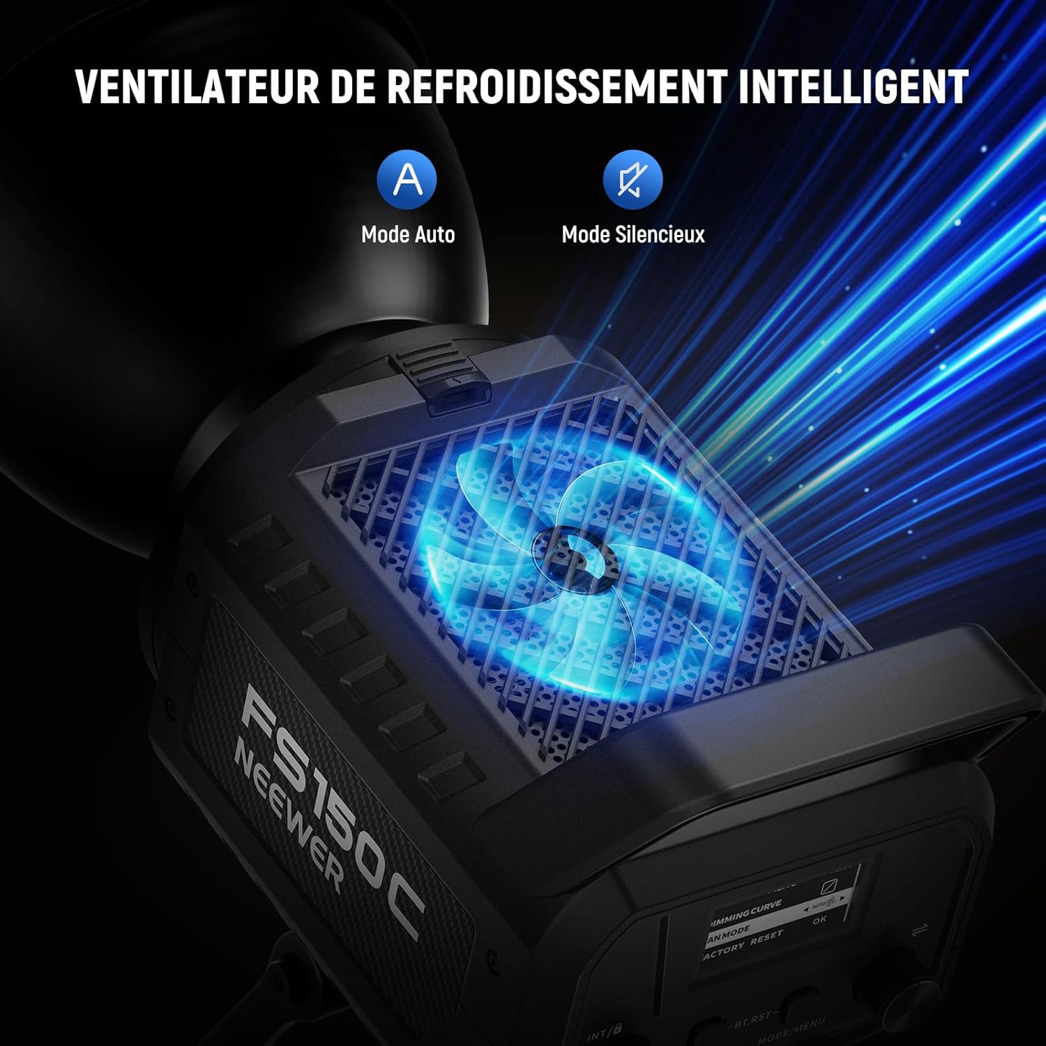 Thumbnail 4 de NEEWER FS150C 130W COB Video Light RGB avec contrôle 2,4G et monture Bowens