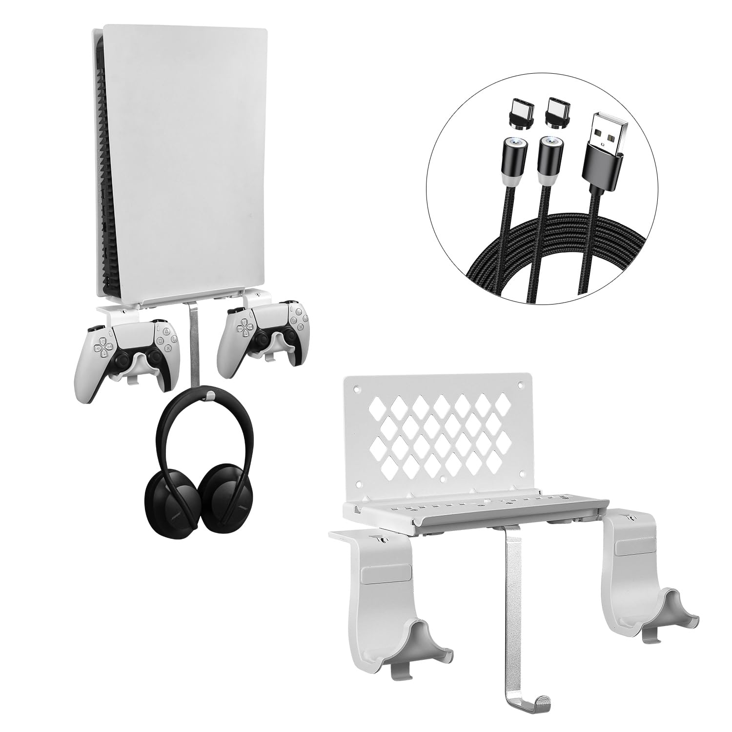 Detalle de Hosanwell PS5 Wandhalterung 5 in 1