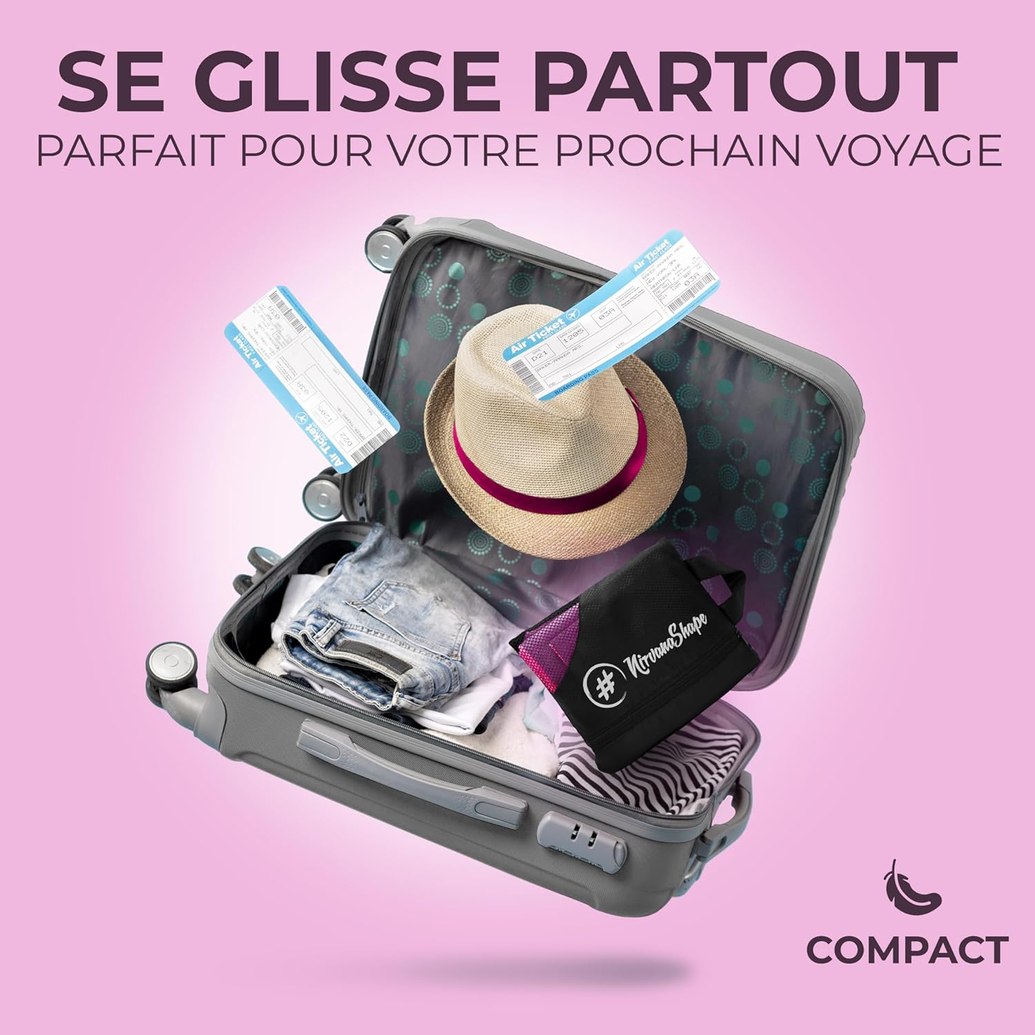 Detalle de NirvanaShape Serviettes Microfibre – absorbantes, légères et à séchage rapide pour le voyage, le sport et le bien‑être
