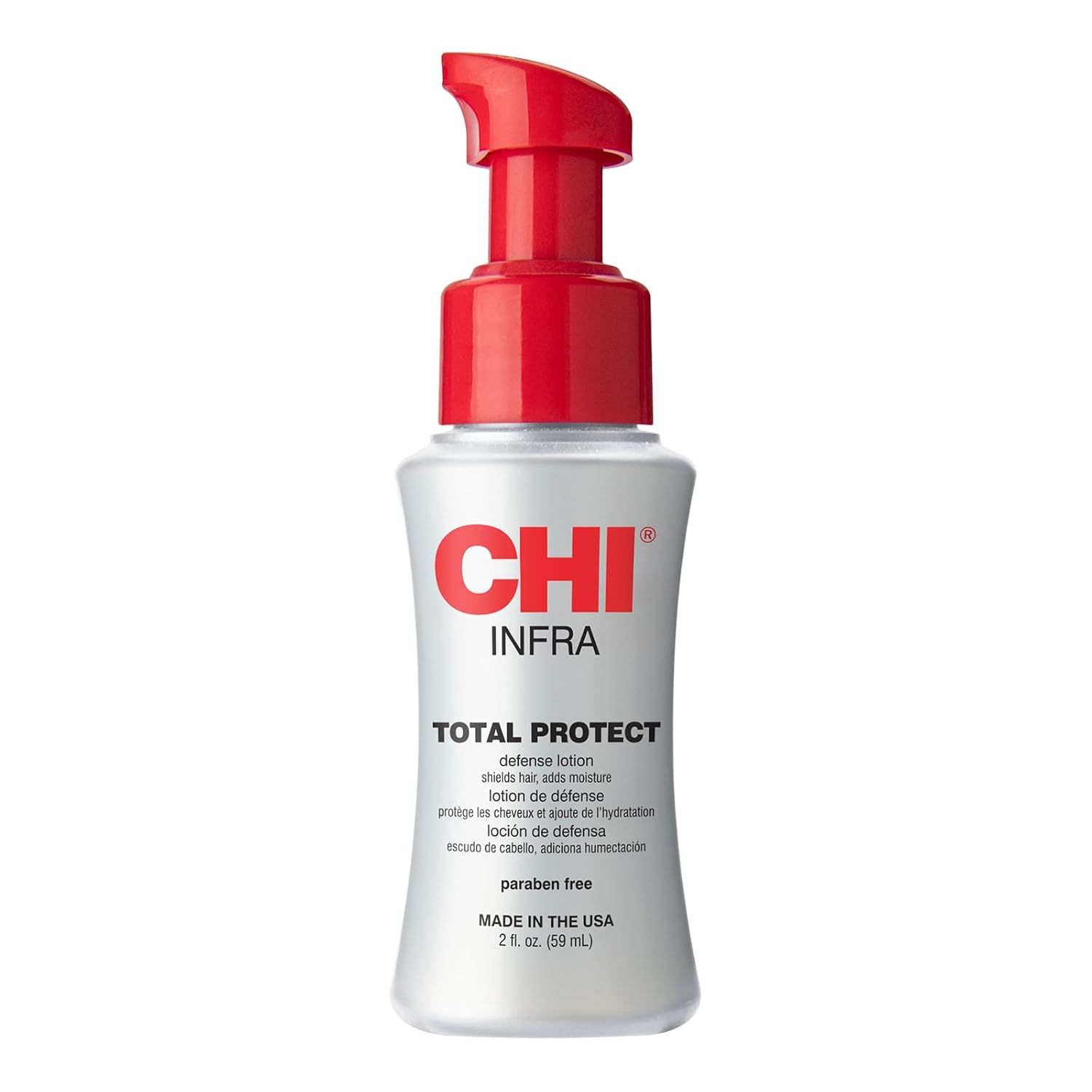 Detalle de CHI Total Protect Defense Lotion, Lightweight Heat-Protecting Hair Lotion, 2 oz