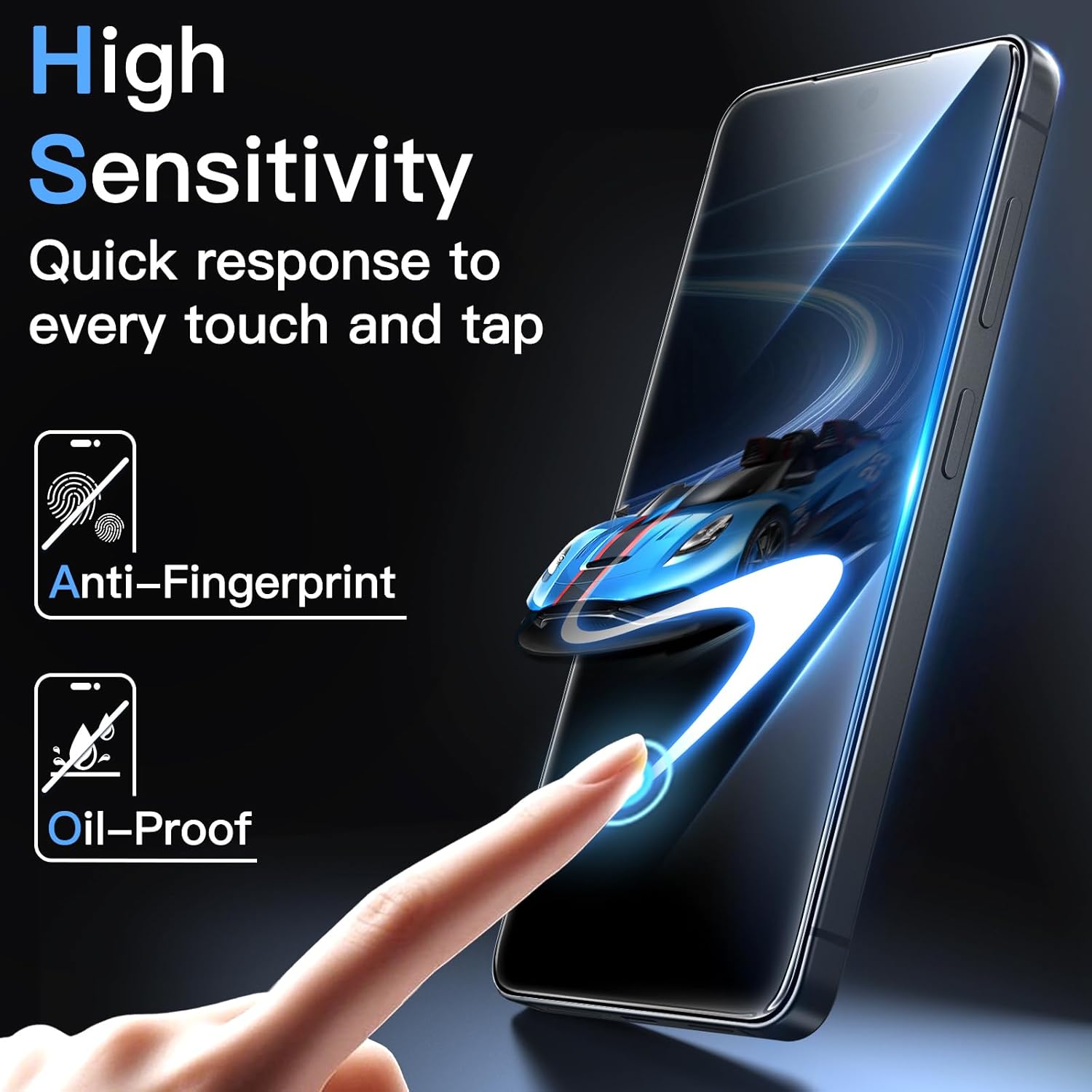 Thumbnail 6 de JETech pellicola protettiva in vetro temperato 9H per Samsung Galaxy S26 Plus (3 pezzi) con strumento di installazione