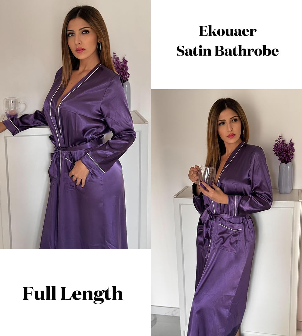 Detalle 2 de Ekouaer Satin Robe