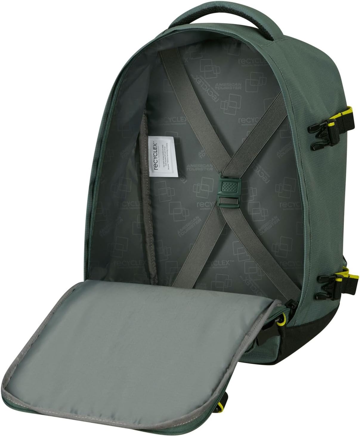Detalle 2 de American Tourister Take2Cabin Ryanair cabin backpack (24 L) – 40 x 25 x 20 cm in Dark Forest green