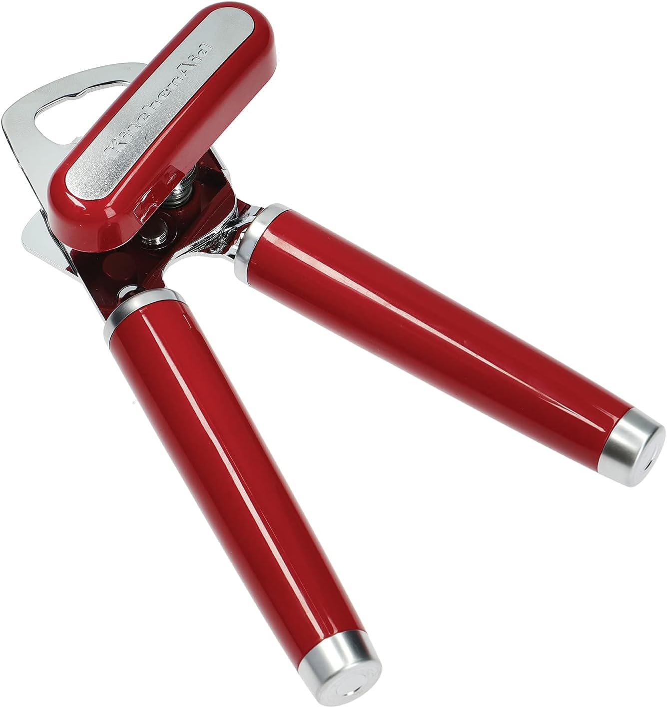 Detalle de KitchenAid KAG199OHERE blikopener met roestvrijstalen snijblad, Empire Red