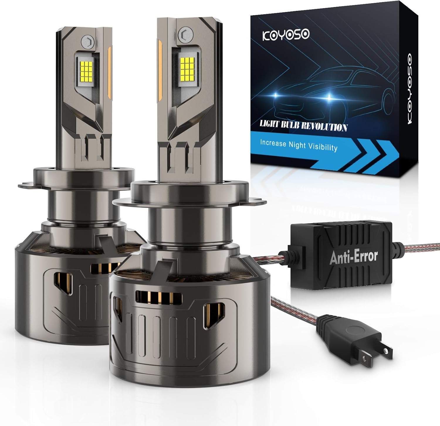 Detalle de KOYOSO LED H7 36000LM 200W CANBUS