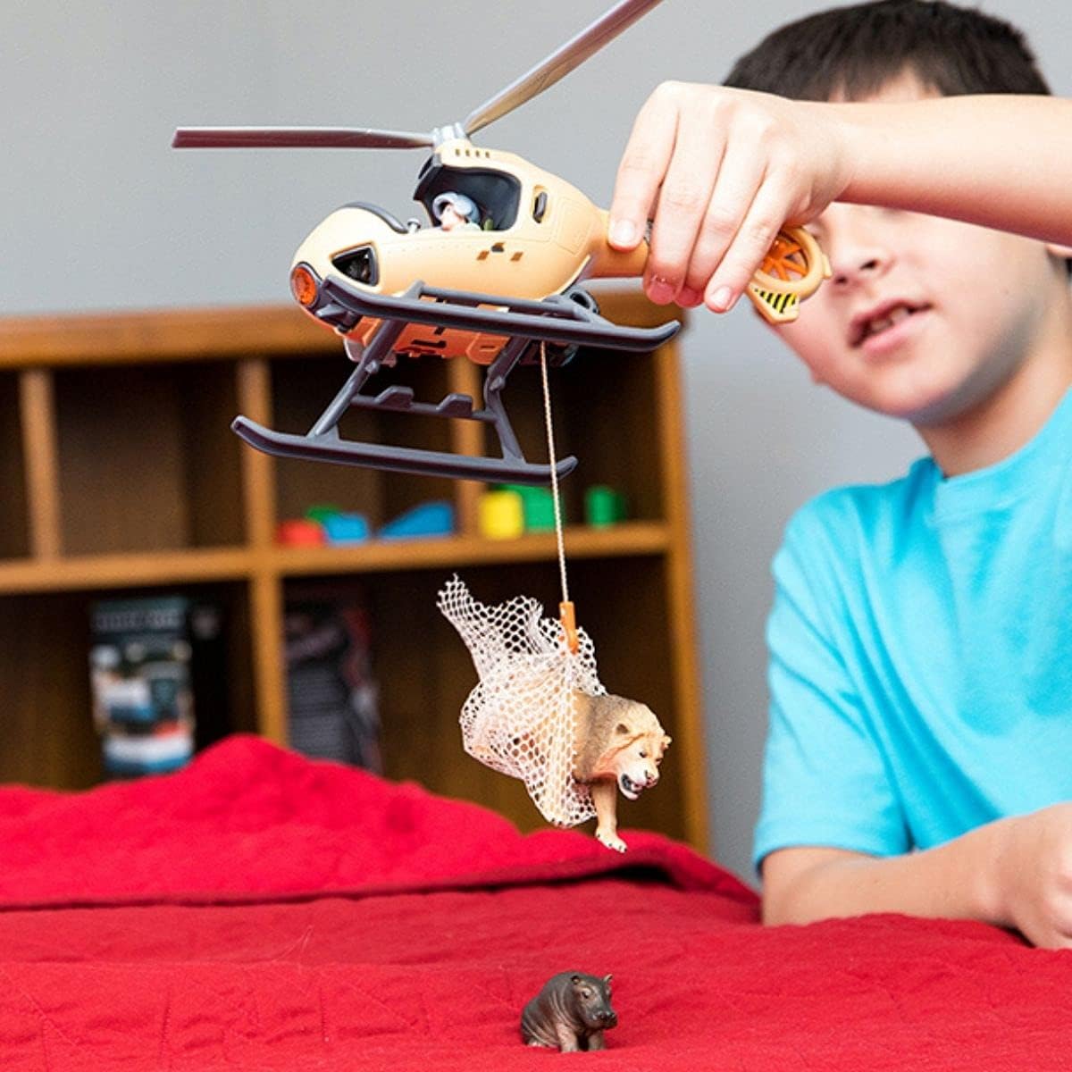 Thumbnail 1 de Schleich 42476 helikopter ratowniczy dla zwierząt Wild Life z ruchomymi łopatami