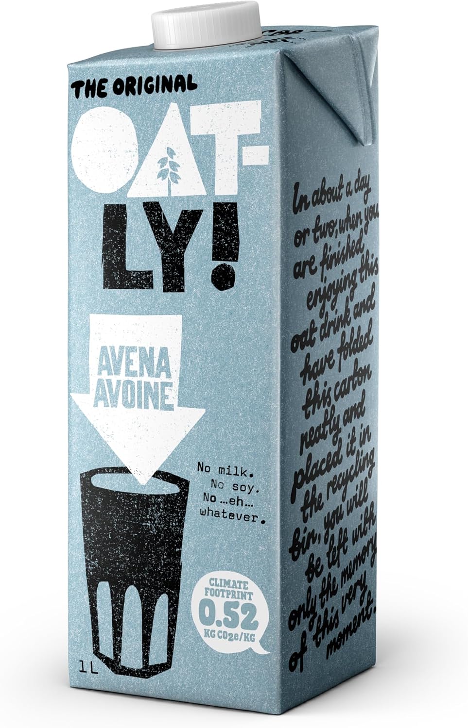 Detalle 2 de OATLY Bebida de Avena Barista Edition 1 L
