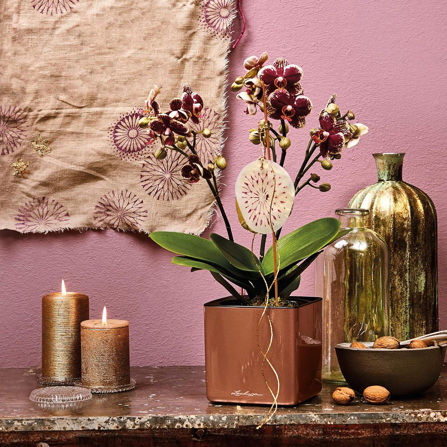 Thumbnail 3 de LECHUZA Cube Glossy 14 anthrazit highgloss 13511