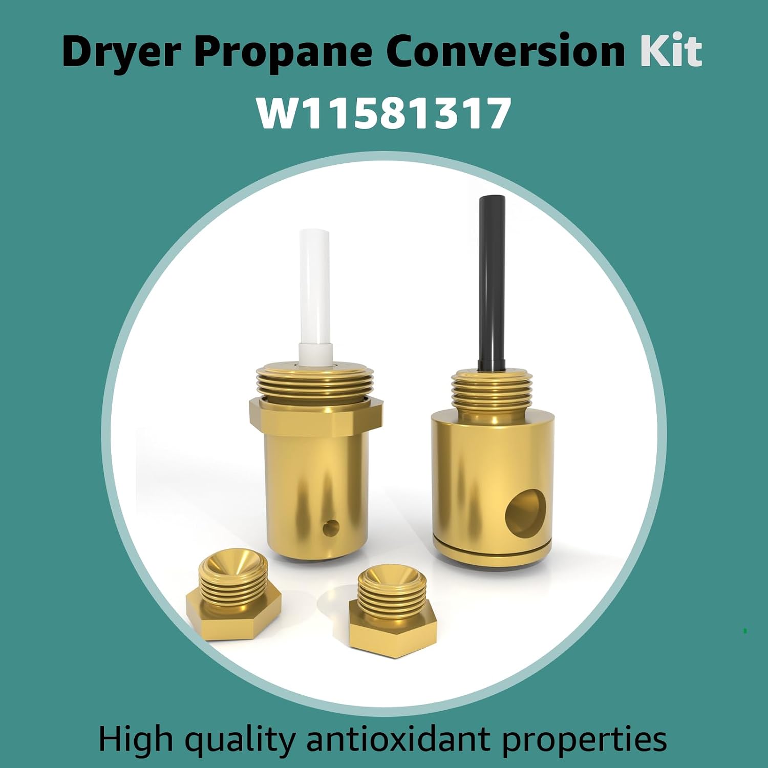 Detalle de Aomitop W11581317 Dryer Propane Conversion Kit for Whirlpool 27-Inch Dryers