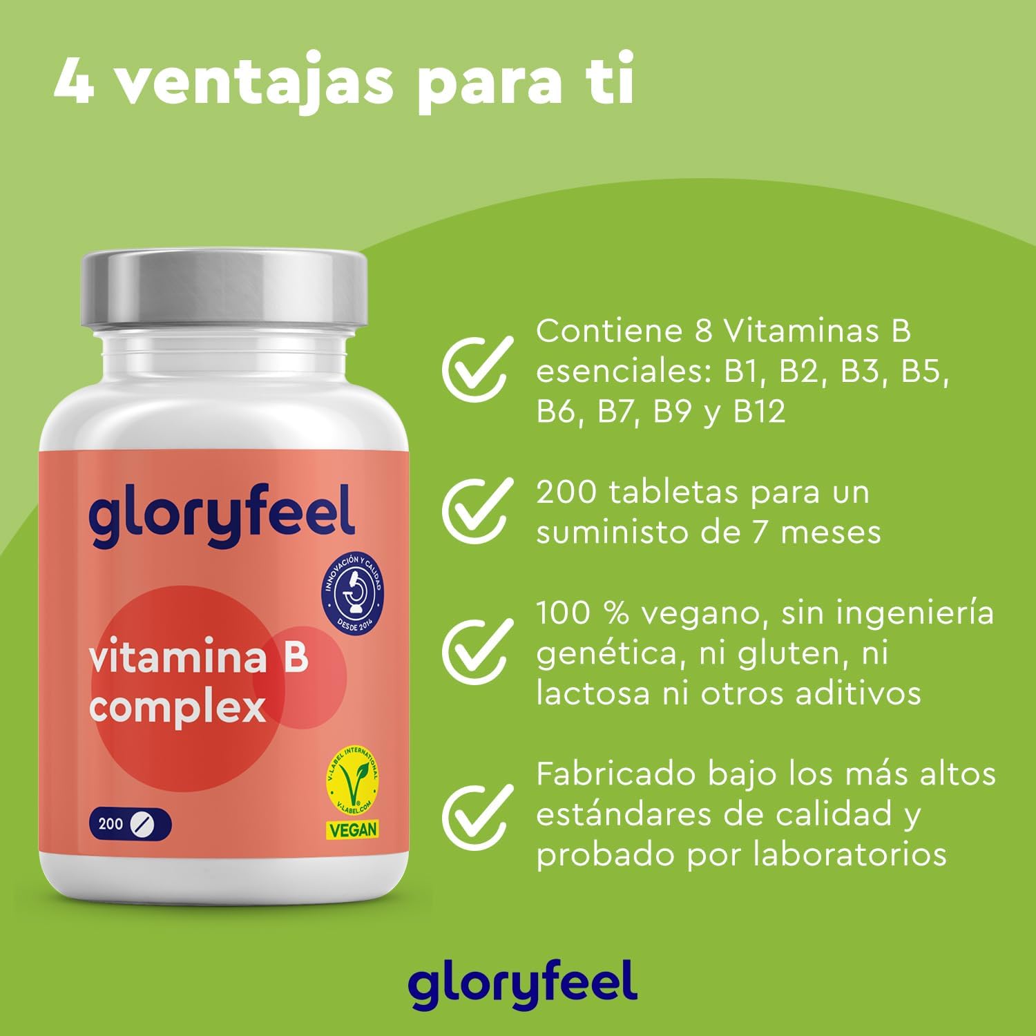 Thumbnail 1 de Vitamina B Complex Alta Dosis 200 tabletas