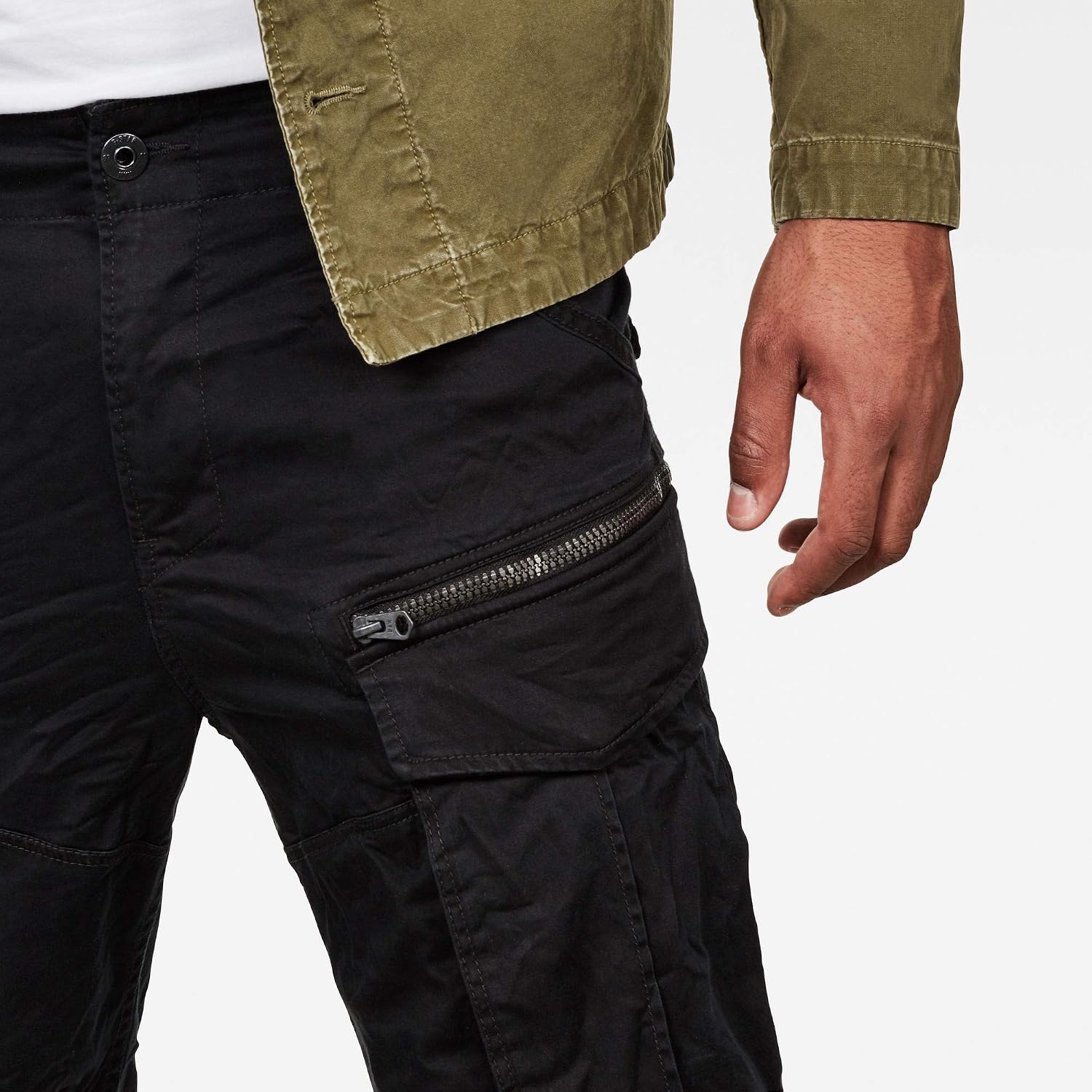 Detalle 2 de G-STAR Herren Rovic Zip 3D Regular Tapered Pants – mit Reißverschluss und verstellbarem Saum