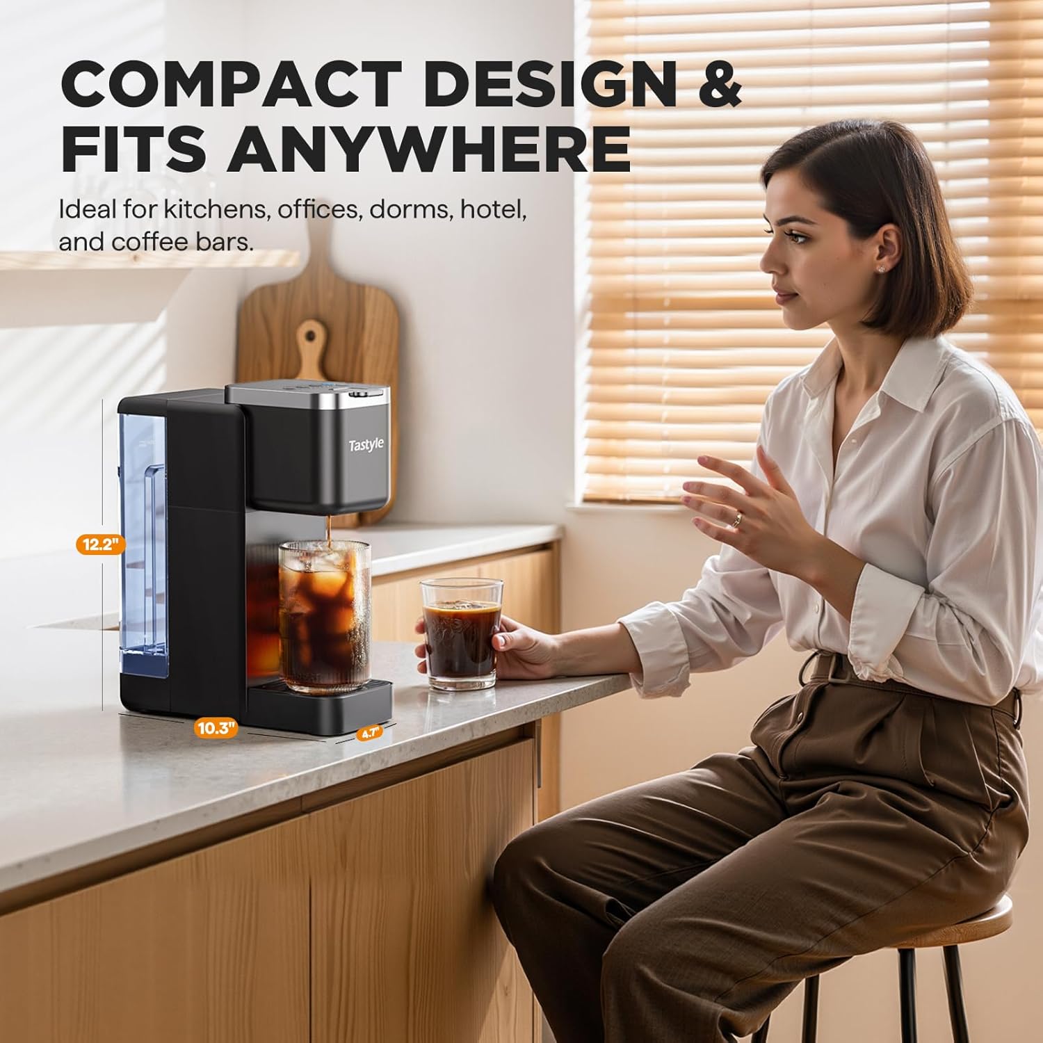 Thumbnail 6 de Tastyle Single Serve Coffee Maker 40oz