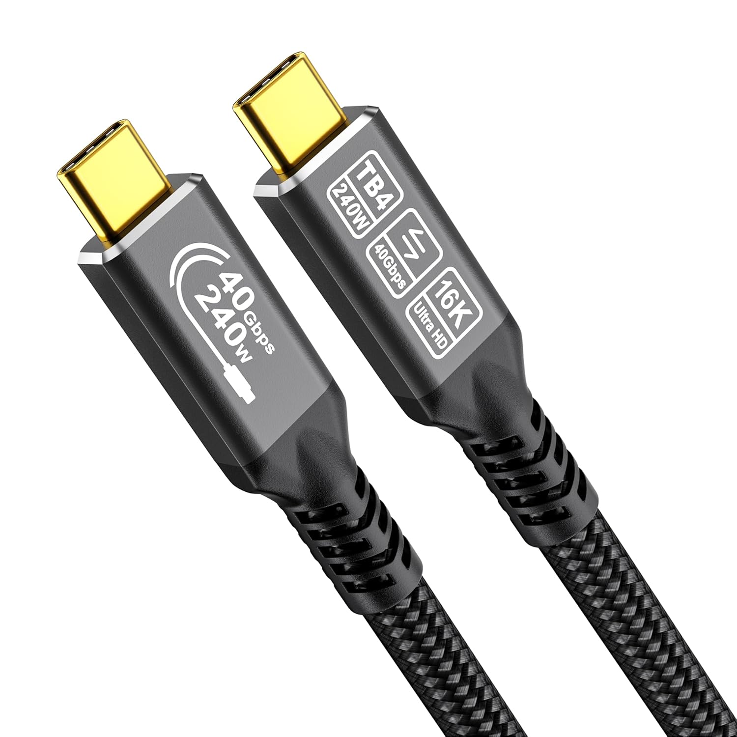 Detalle de CAKOBLE Thunderbolt 4 cable 2m, 40Gbps ⚡