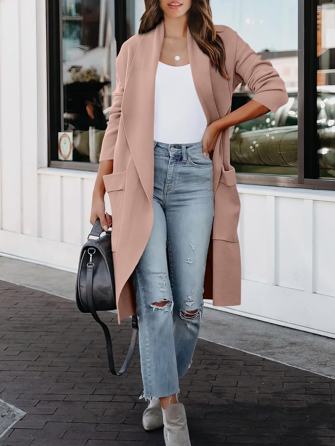 Thumbnail 4 de ANRABESS 2025 Long Cardigan Sweater