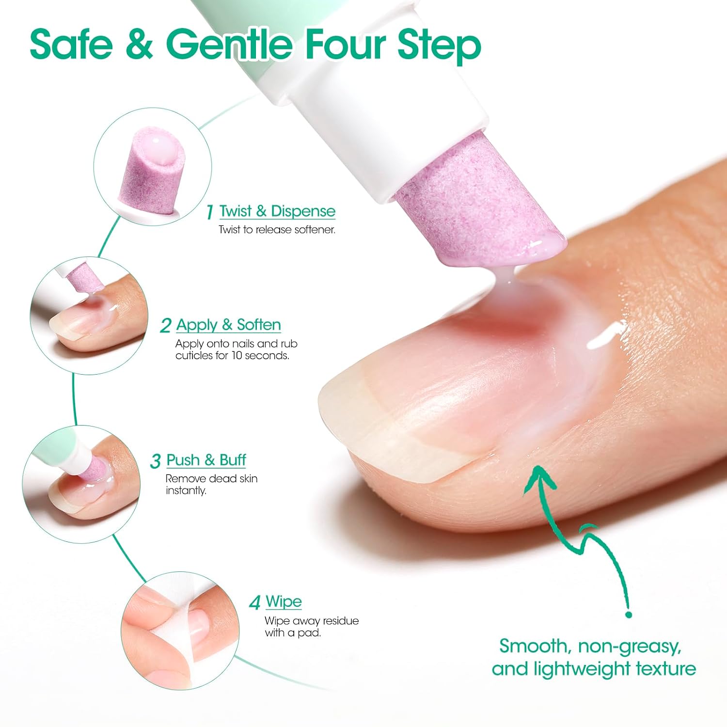 Detalle 2 de Gellen Cuticle Remover Pen with 3 mL Softener and Ceramic Tip