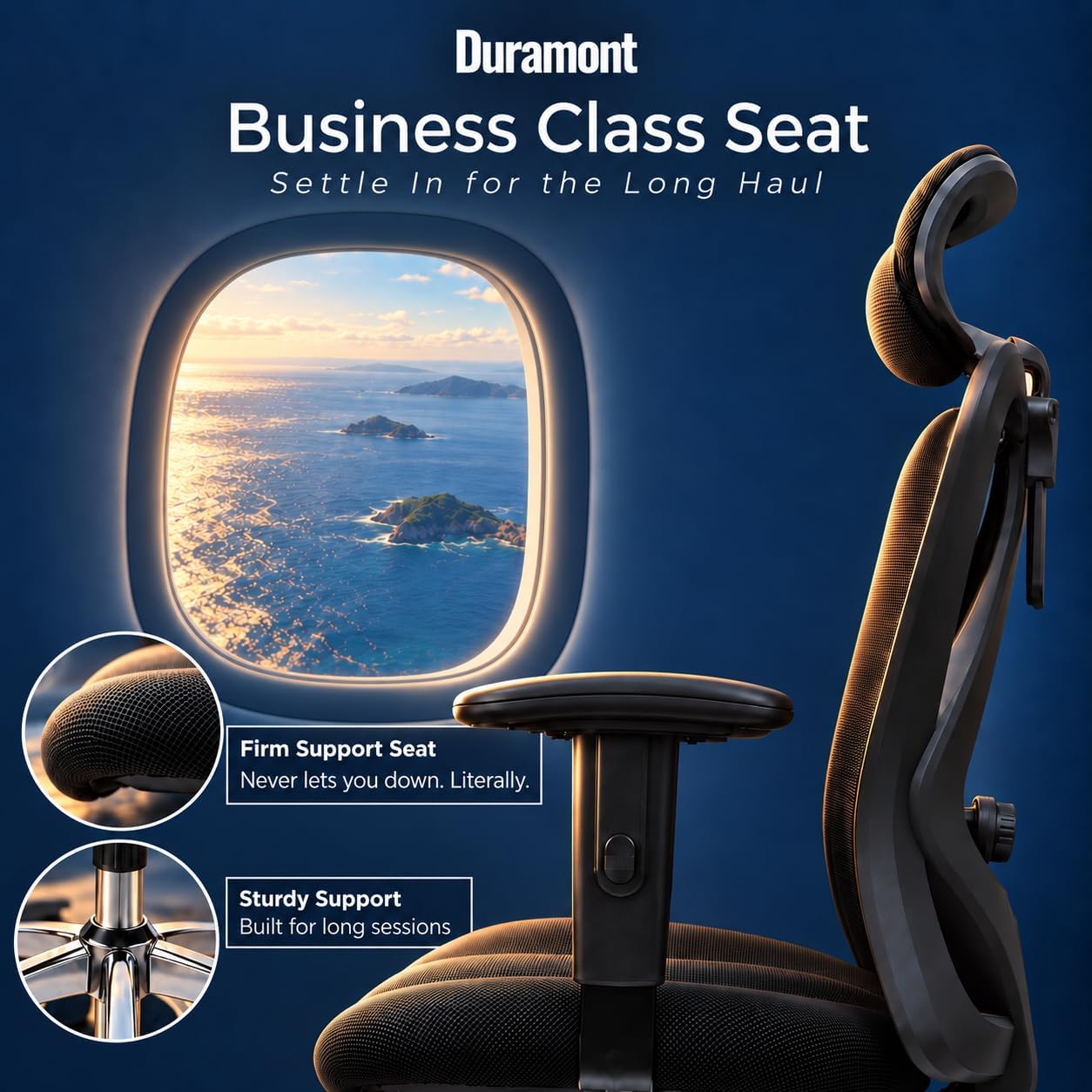 Thumbnail 3 de Ergonomic Office Chair Adjustable High-Back Recliner