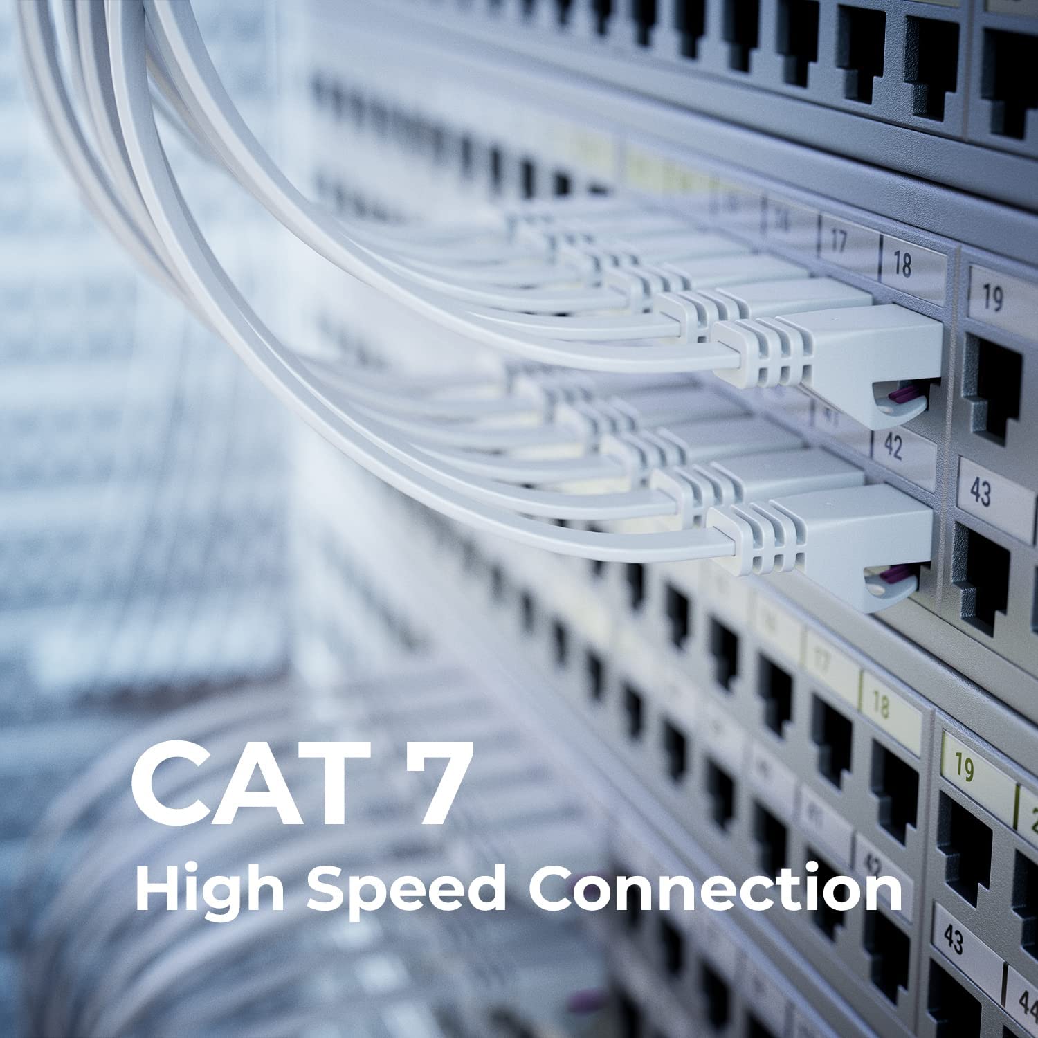 Detalle 2 de Mygatti CAT 7 Flach-Netzwerkkabel 10 Gbps