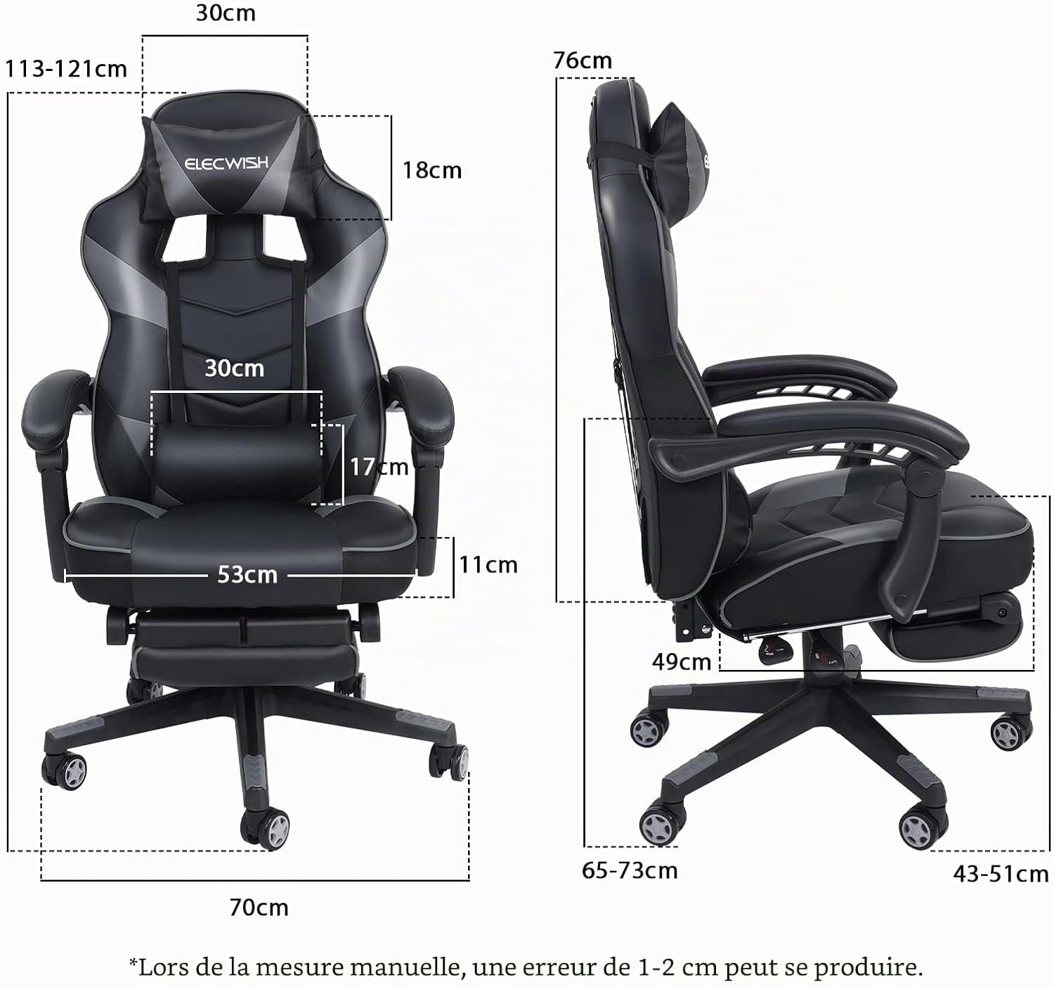 Thumbnail 2 de YU YUSING Massage Chaise Gaming Ergonomique — Chaise de Bureau Verst que réconforte le gaming et le travail
