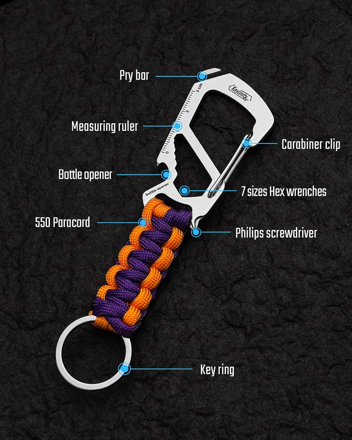 Thumbnail 3 de KeyUnity KC00 Paracord Keychain