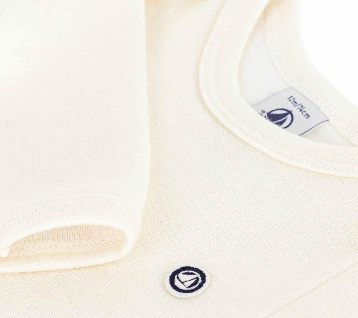 Thumbnail 2 de Body bébé à jambes longues Petit Bateau en laine et coton (lot de 1)