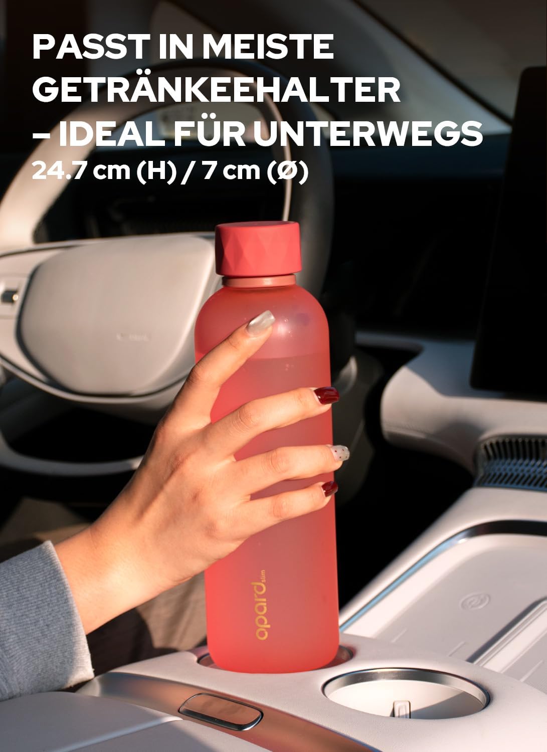 Detalle 2 de Opard Slim Trinkflasche 800 ml mit Sprudel