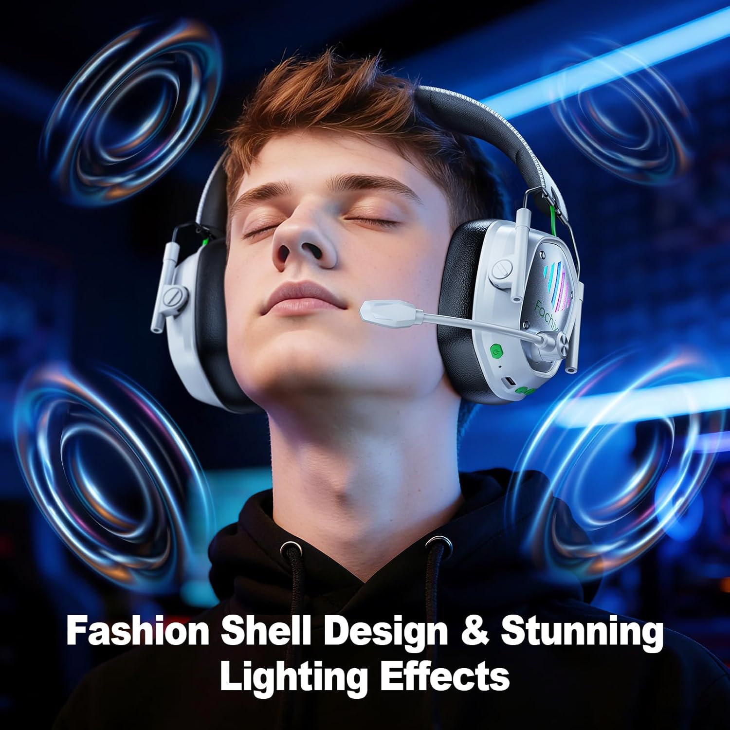 Thumbnail 6 de Fachixy VK81 Wireless Gaming Headset for PS5, PC, PS4, Switch, and Mobile